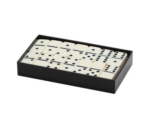 Dominoes Double 6 Six Jumbo Size Ivory Color Tile