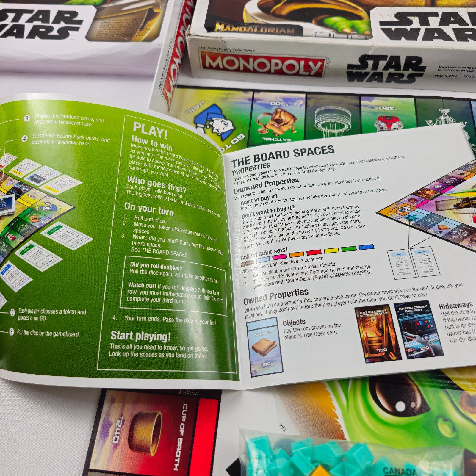 Monopoly Star Wars The Mandalorian Baby Yoda Grogu Edition Board Game Complete
