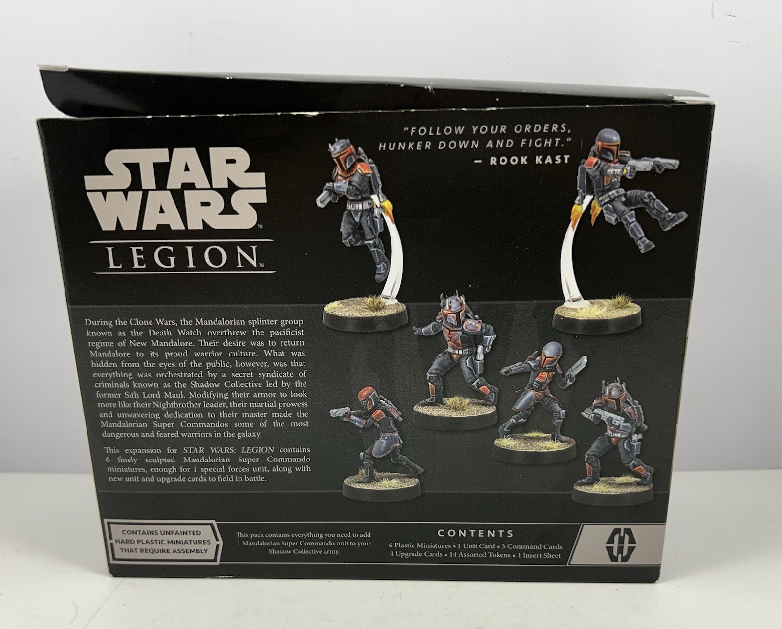 Star Wars: Legion – Mandalorian Super Commandos Unit Expansion NEW OPEN BOX