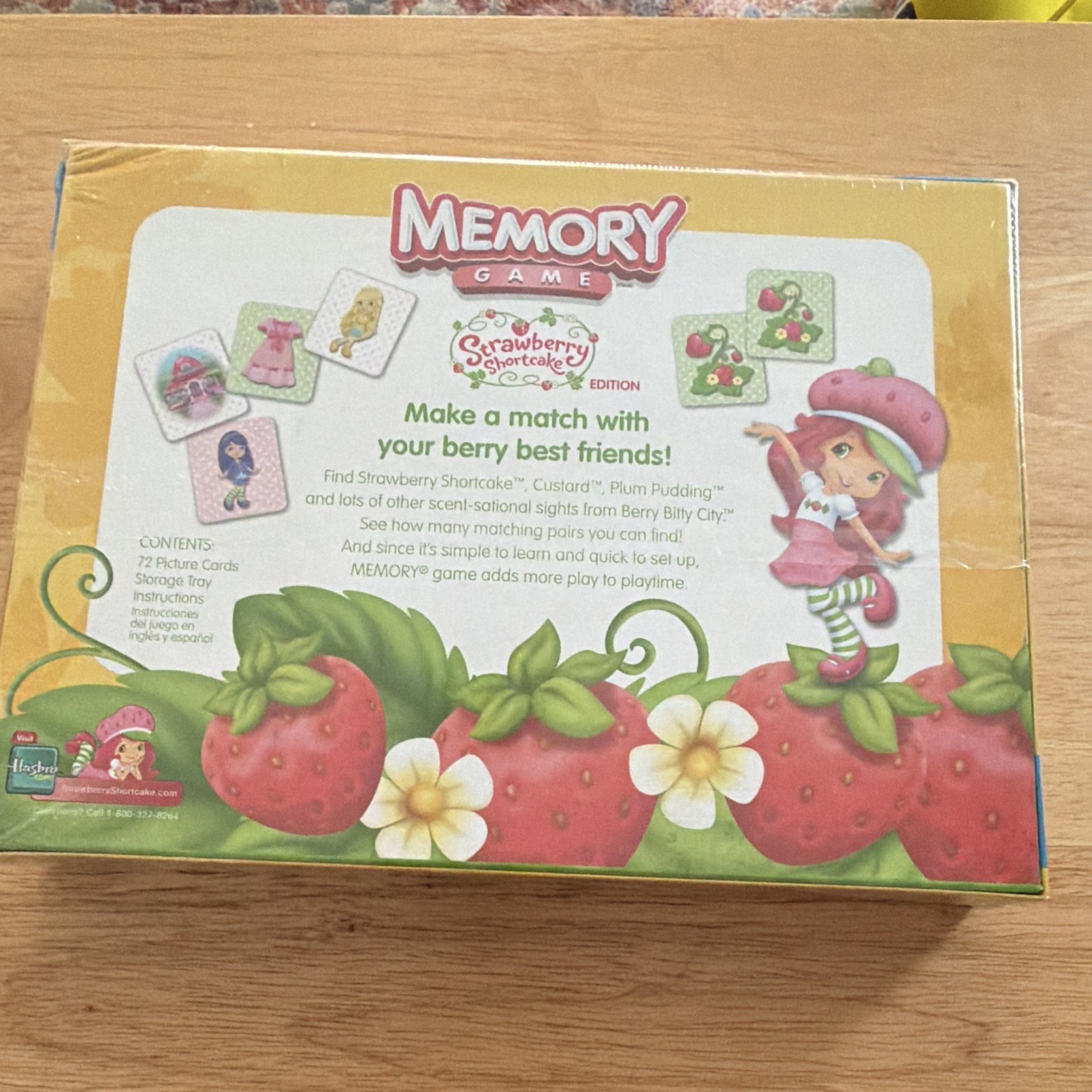 Hasbro Memory Game Strawberry Shortcake Edition Complete Game, 3+ No Reading