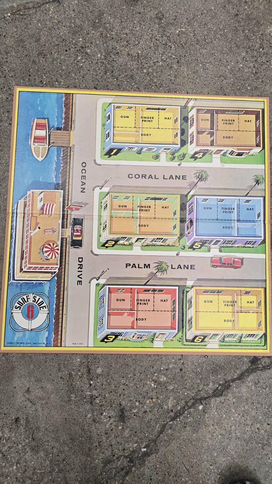 SURFSIDE 6! BOARD GAME 1960s LOWELL! (Please Read)