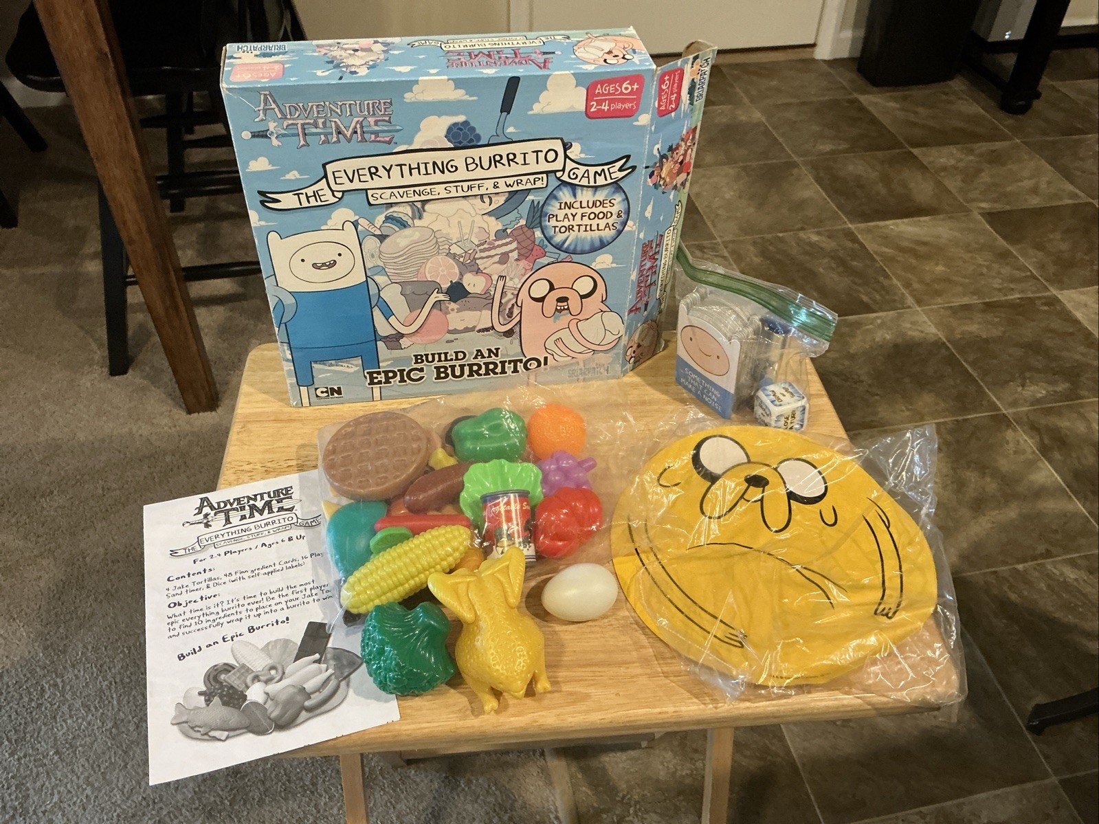 Adventure Time The Everything Burrito Game Build An Epic Burrito 99% Complete EX