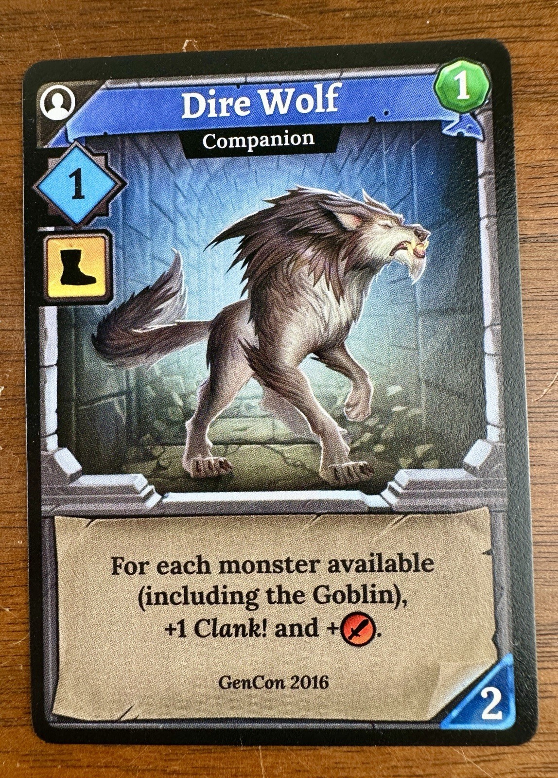 Clank!: Dire Wolf Promo Card GenCon 2016 Promo Renegade Games Studios