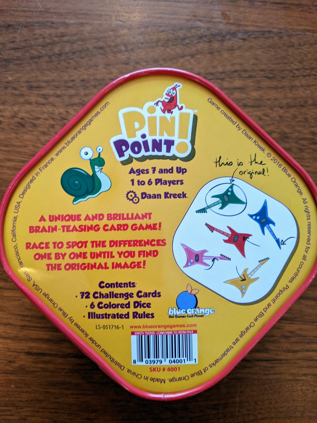 Pin Point! by Blue Orange – Brain Teasing Race to Spot the Difference Card Game