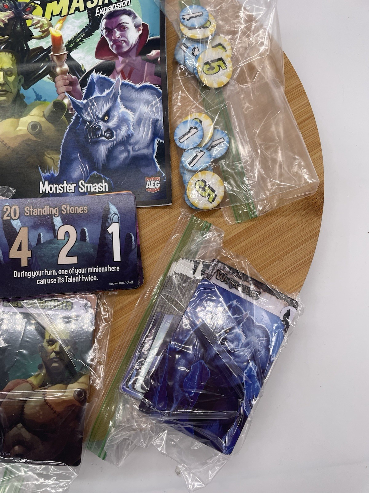 AEG Paul Peterson Smash Up Expansion Pack: “Monster Smash” Game Near Complete