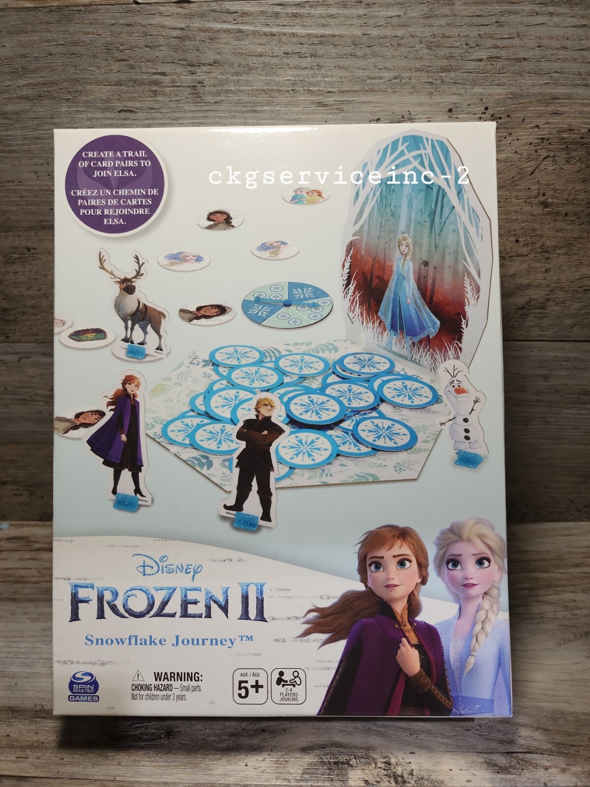 Disney’s Frozen 2 Snowflake Journey Board Game ~ Elsa Anna Olaf Movie Theme