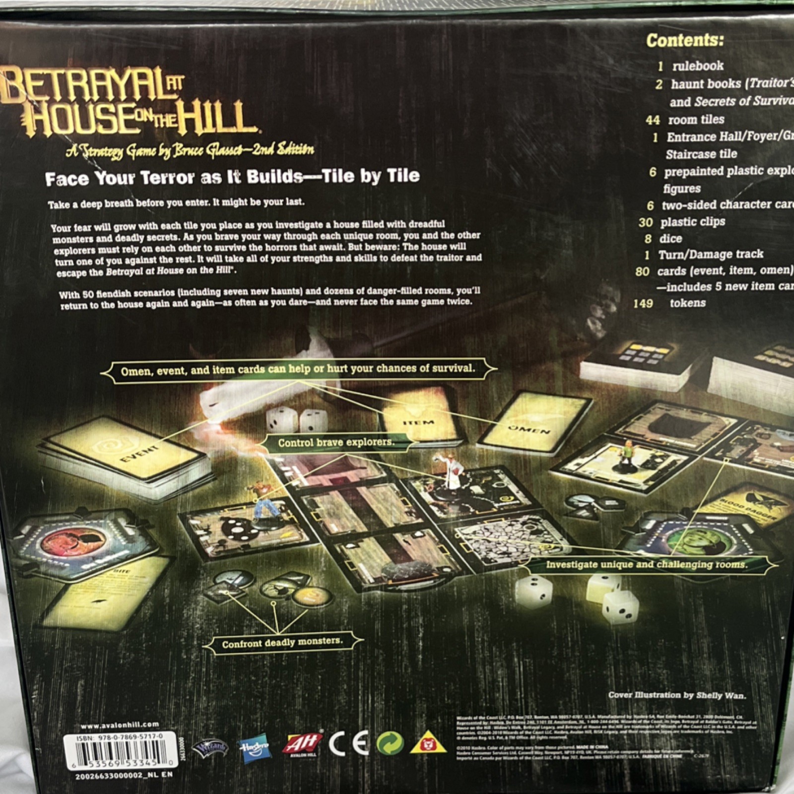 Betrayal at House on the Hill 2nd ed. Horror Board Game Dice 12+ 3-6