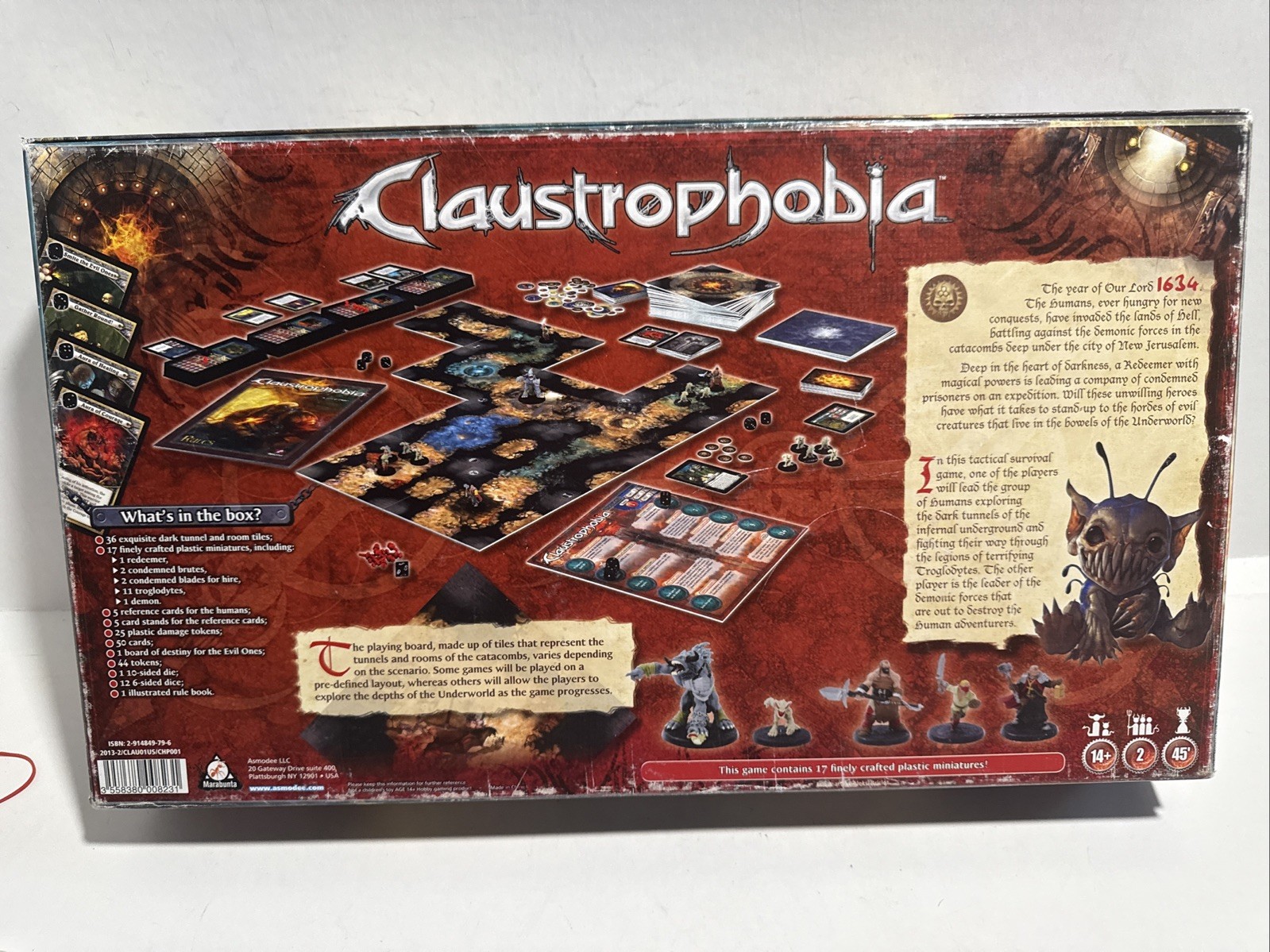 Claustrophobia Board Game 2013 Complete by Asmodee