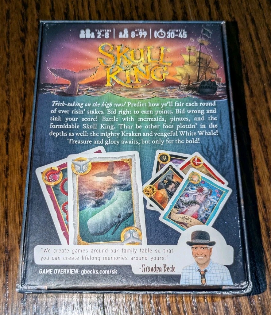 Grandpa Beck’s Games Skull King Trick Taking Battle Risk Unplayed Sealed Cards
