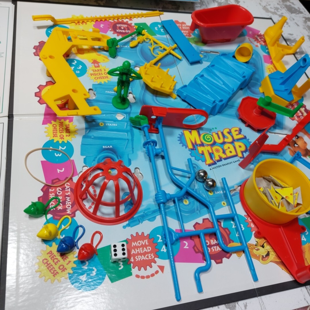Mouse Trap Board Game 1999 Vintage Hasbro s Mouse Trap Complete