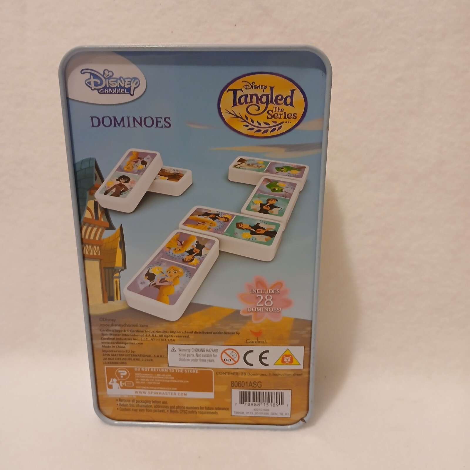 Disney “Tangled: the Series” Rapunzel Dominoes in tin canister Complete