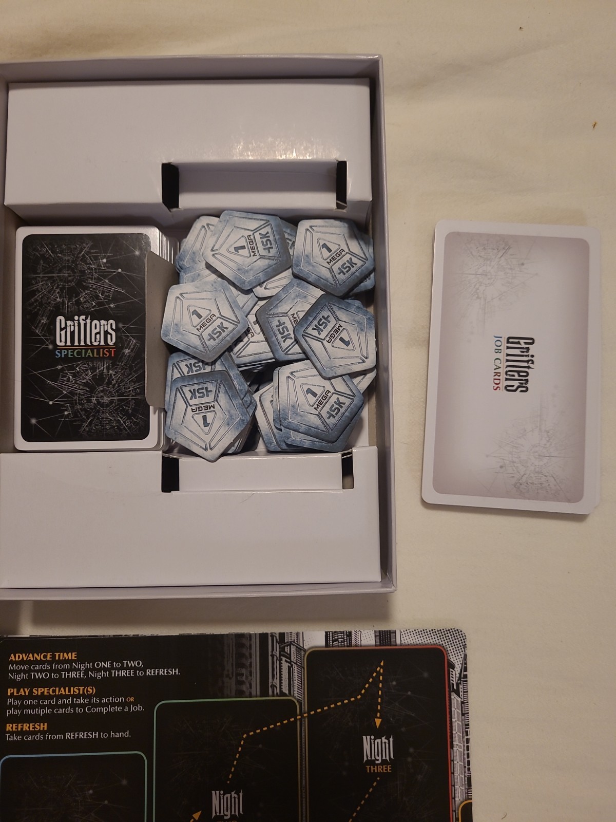 Grifters Card Game Indie Boards & Cards Dystopian Universe Hand Building Game