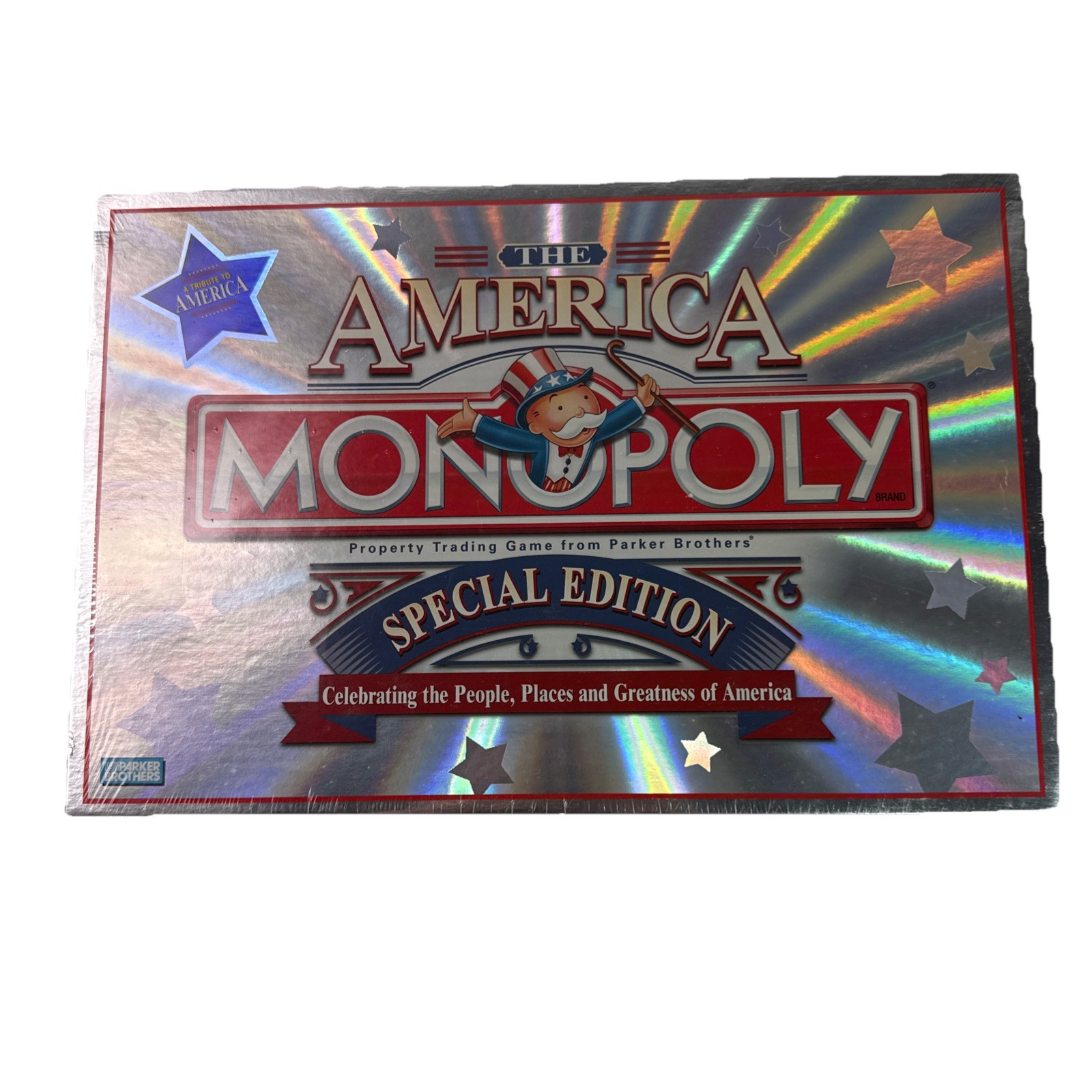 America Monopoly Special Edition 2002 Holographic Box New Sealed Board Game USA