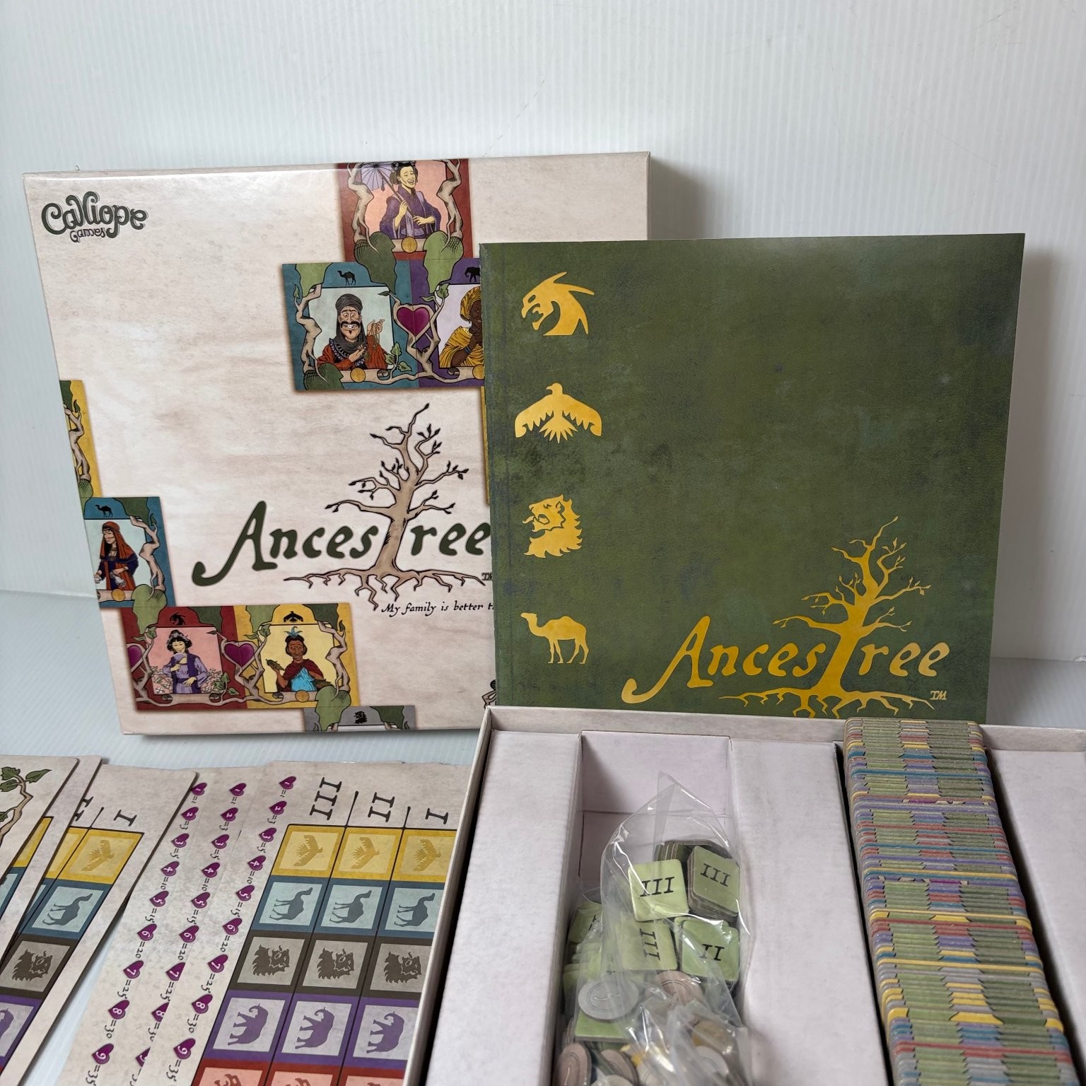 AncesTree Calliope Games Board Game 2-5 Players Ages 8+ Cardboard Tiles 2017