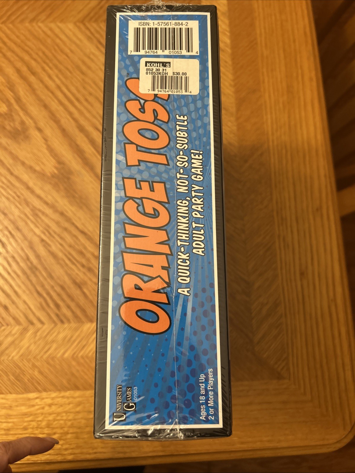 Orange Toss An Adult Party Game by University Games New Sealed