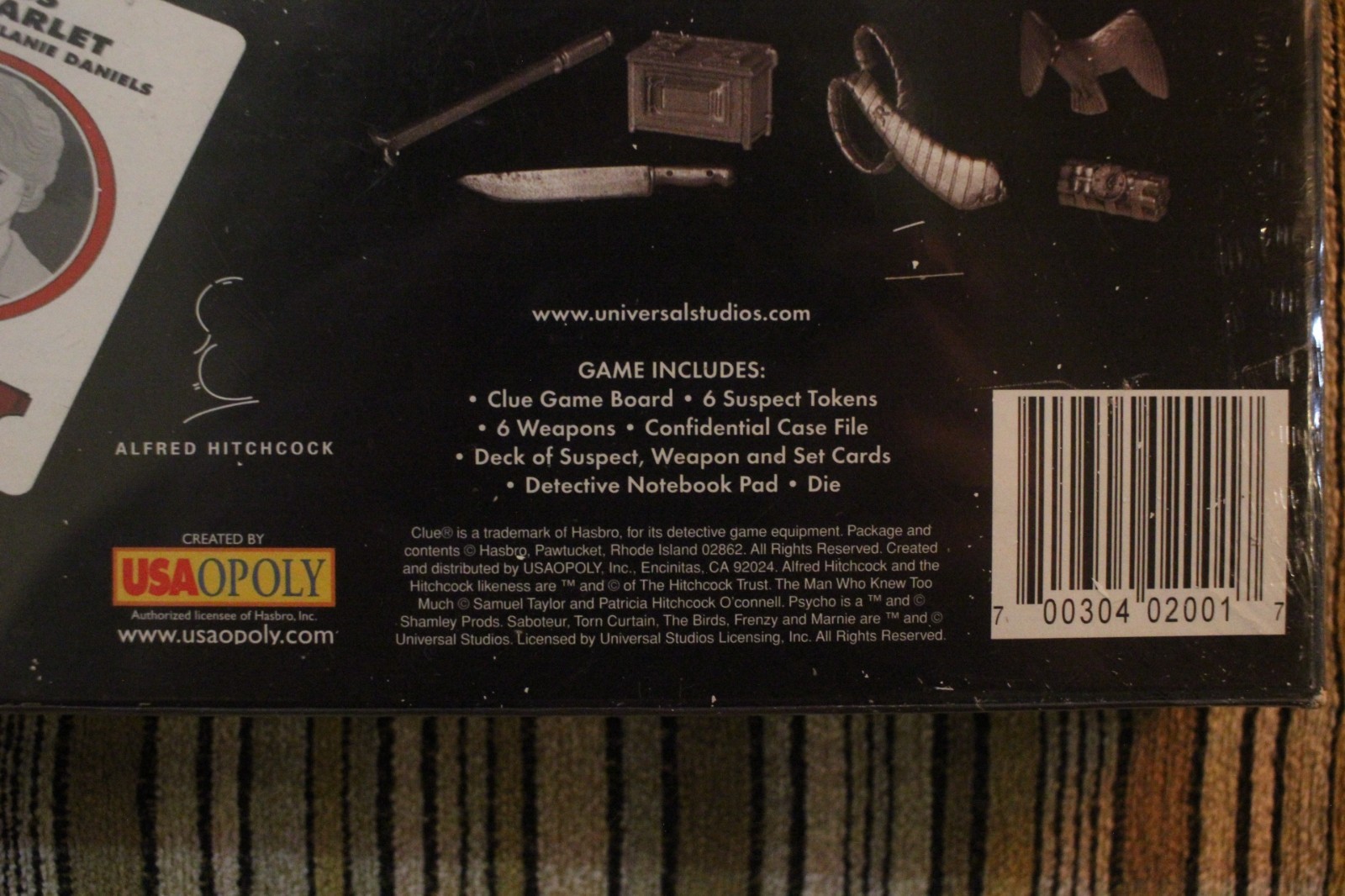 Clue : Alfred Hitchcock Edition by Parker Brothers/USAopoly NEW IN SHRINK WRAP