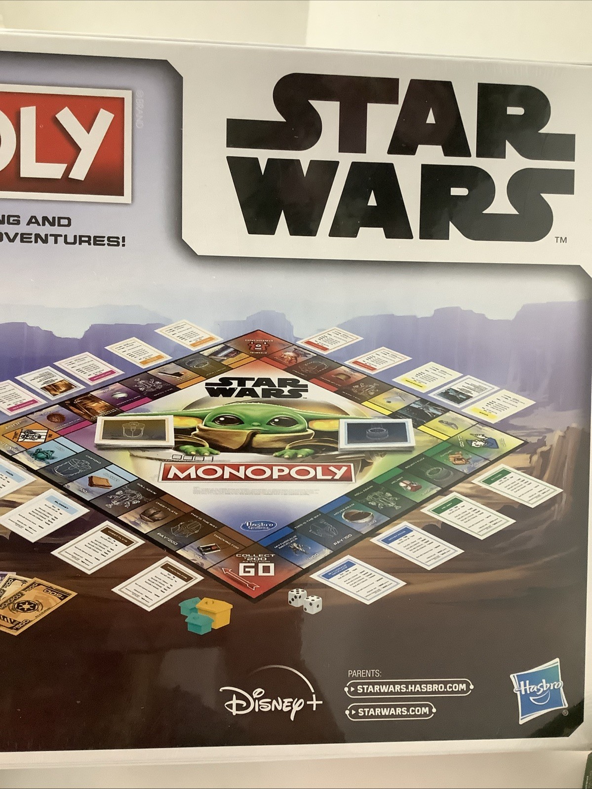 MONOPOLY: Star Wars Baby Yoda Grogu Edition Board Game ~ Disney Complete New