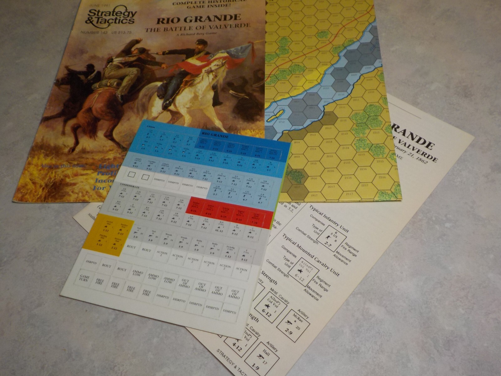 LOT 4 Strategy & Tactics/Decision Magazine War games # 143 145 146 148 UNPUNCHED