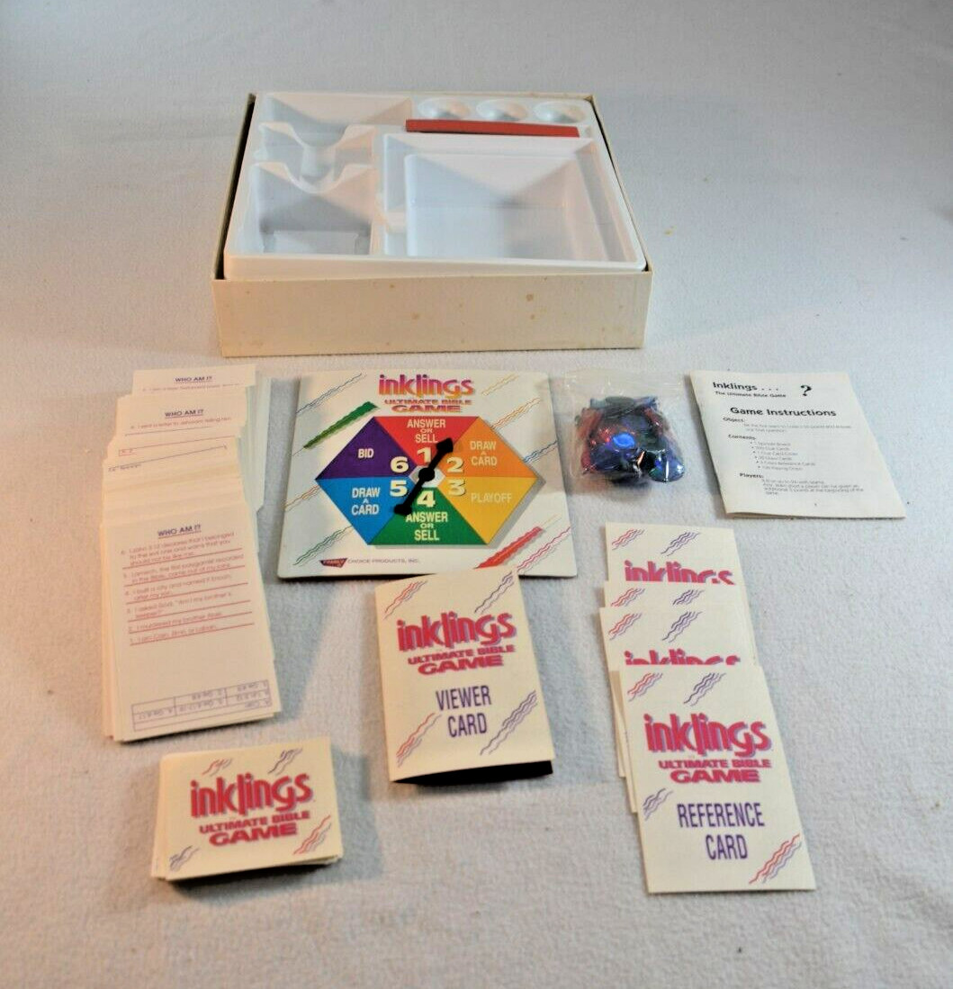 Inklings Board Game hte Ultimate Bible Game Family Choice Ages 8- Up Complete
