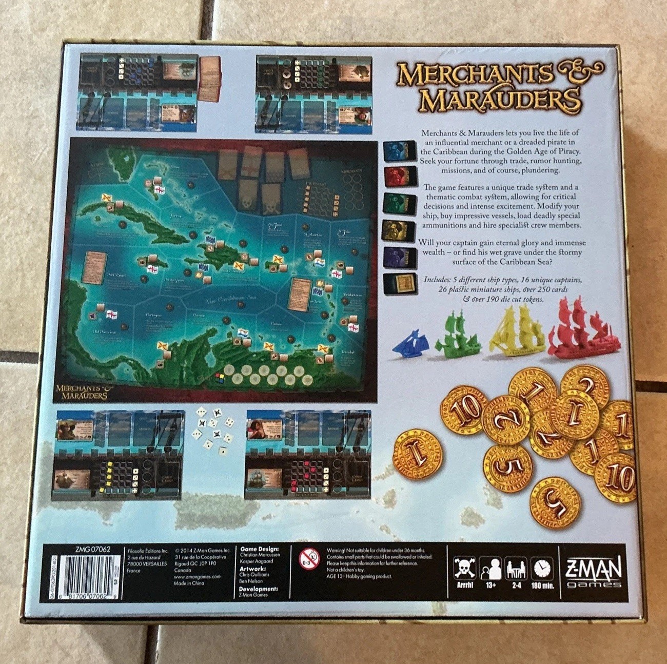 Merchants & Marauders Board Game Z-Man Games in Box