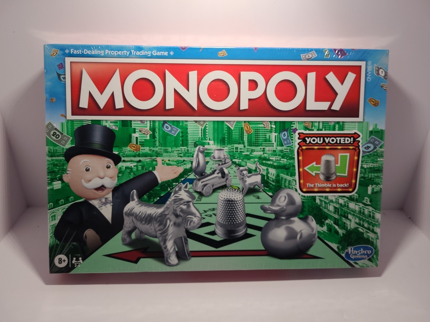 Monopoly Game, Family Board Games Return Of The THIMBLE HASBRO Factory Sealed