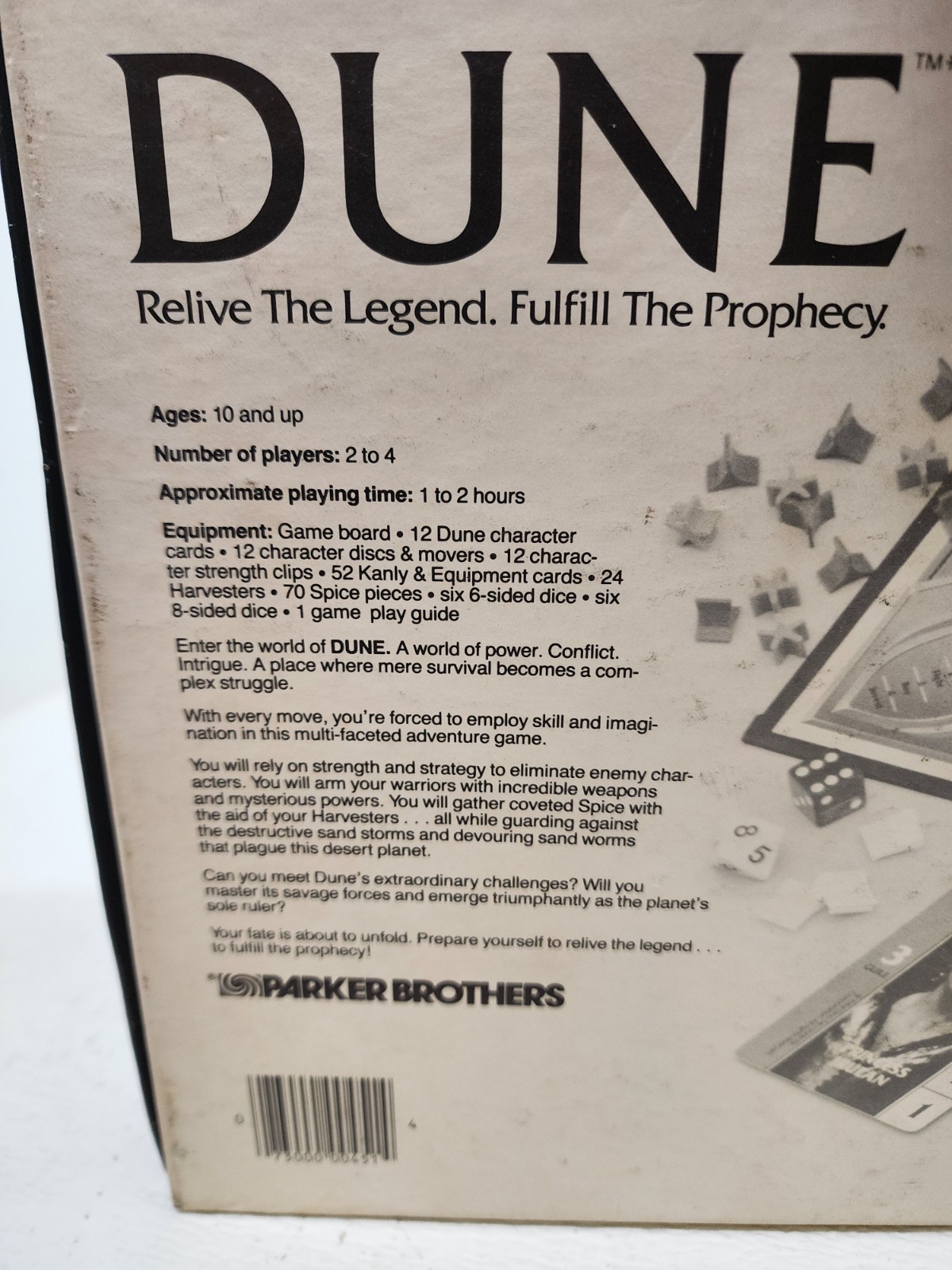 Dune Adventure Vintage Board Game 1984 Parker Brothers 100% COMPLETE