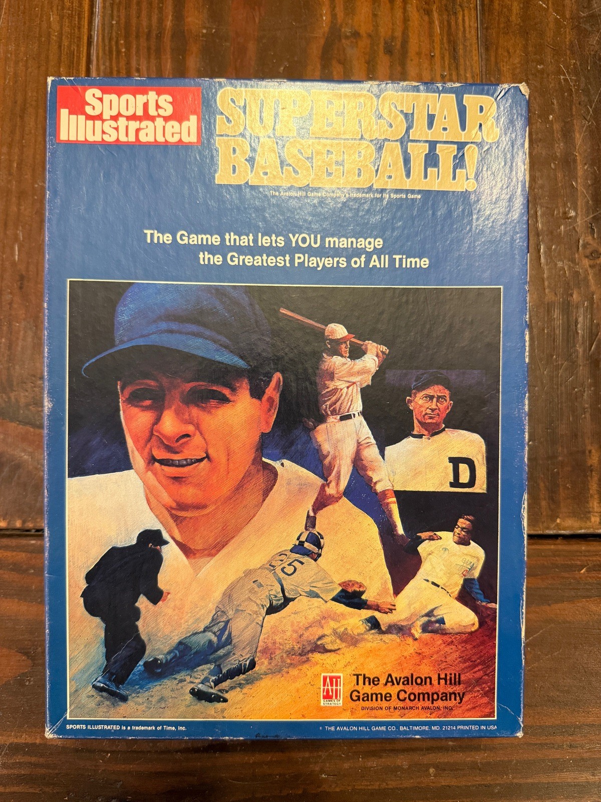 Superstar Baseball Board Game Sports Illustrated 1978 Avalon Hill NEW Open Box