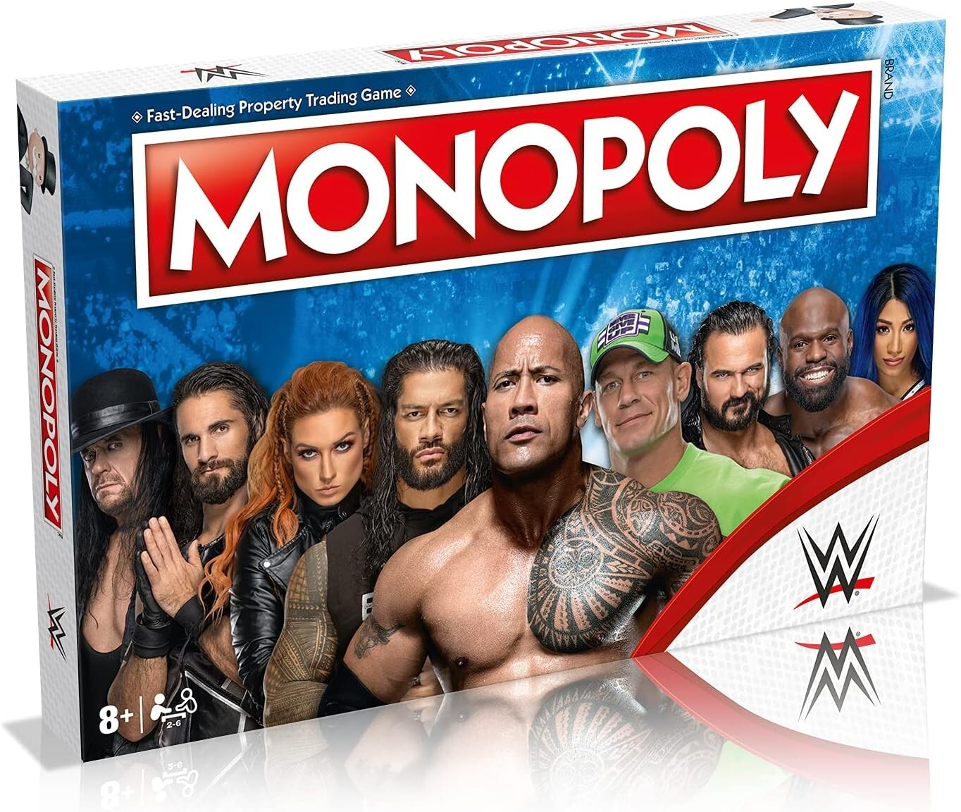 Hasbro Monopoly WWE Smack down Vs Raw Board Game Wrestling 2021 Rare OOP