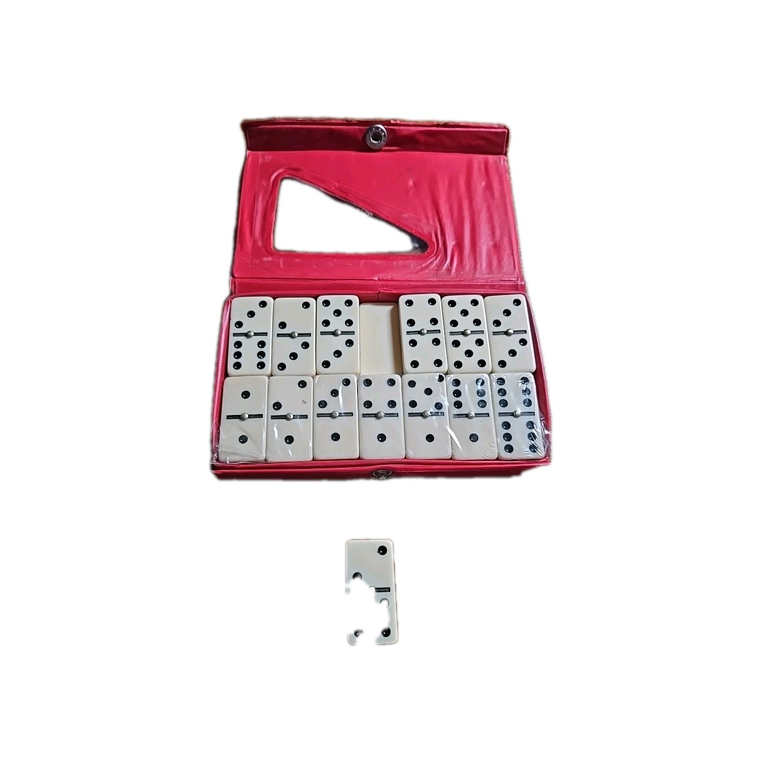 Dominoes – 28pcs with Snap Case – Double Six Brand