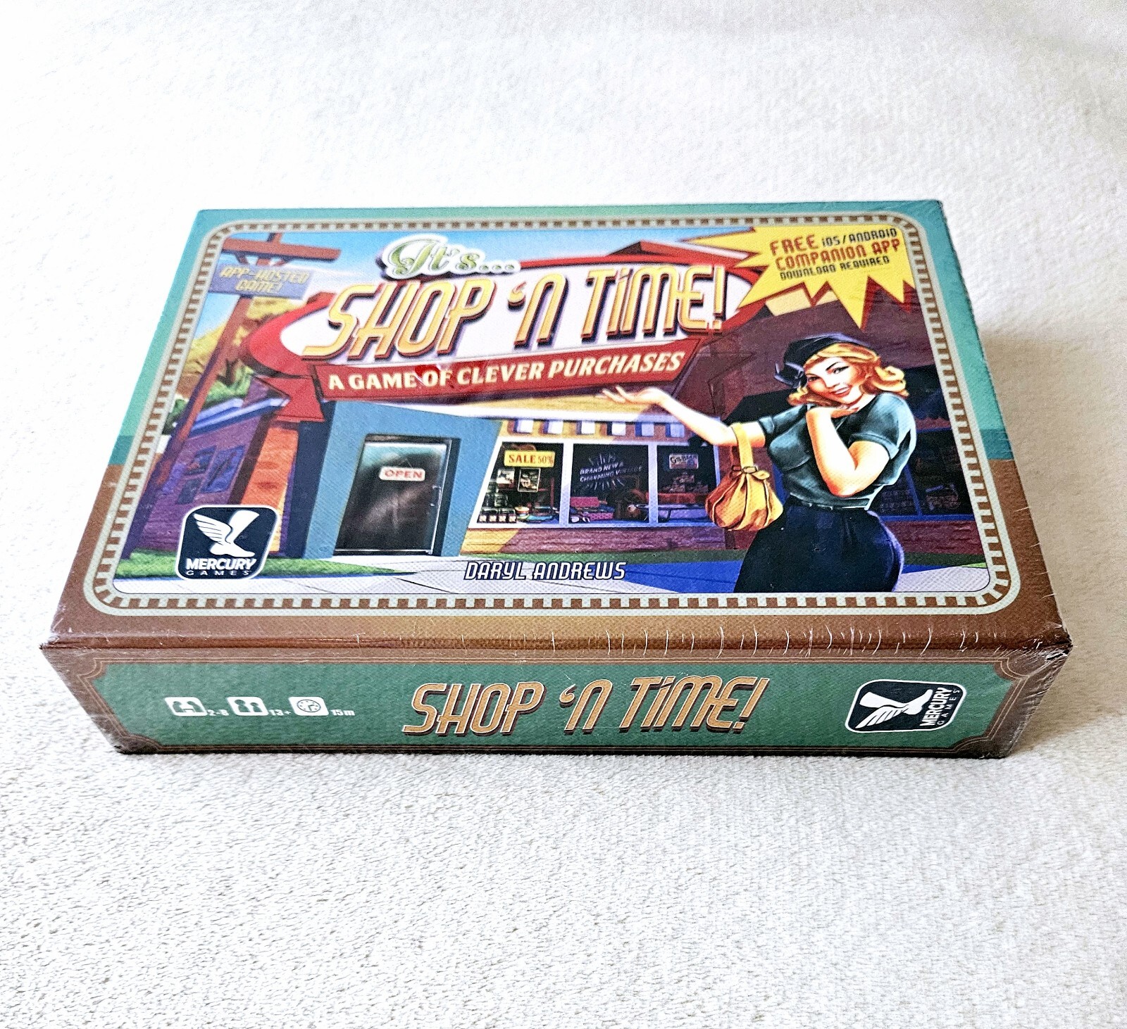 Mercury Games Shop N Time Family Board Game Clever Purchases, Free DL New Sealed