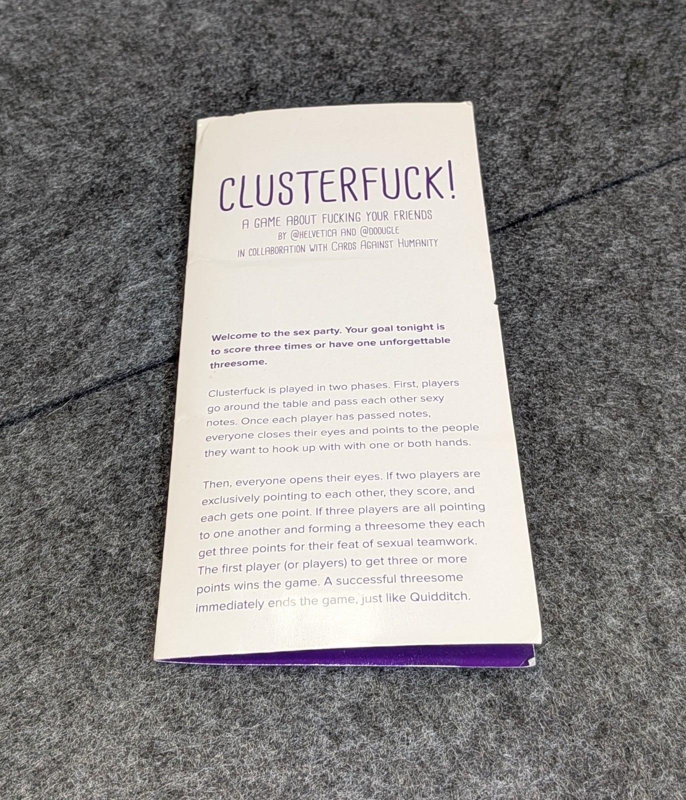 Clusterf**k Adult Card Party Game Cards Against Humanity 2013 New Sealed