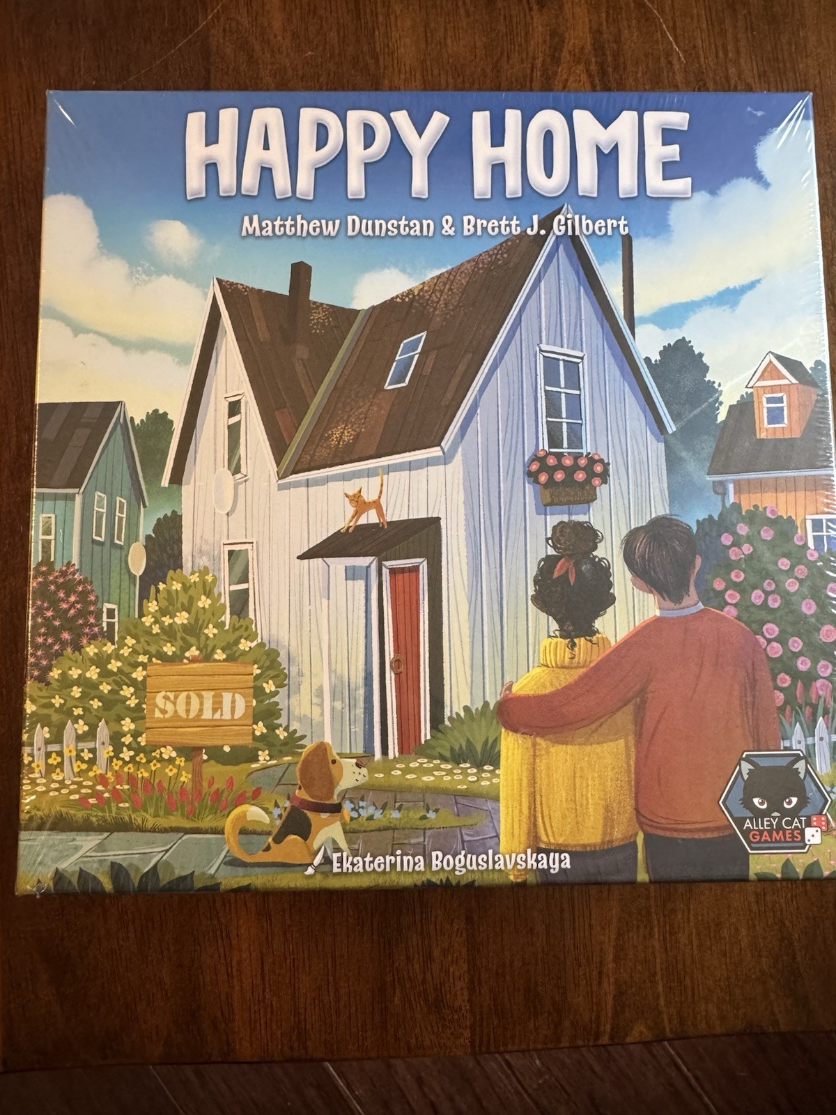 Happy Home Board Game Alley Cat Games 2-5 Players Strategy Tile Game New
