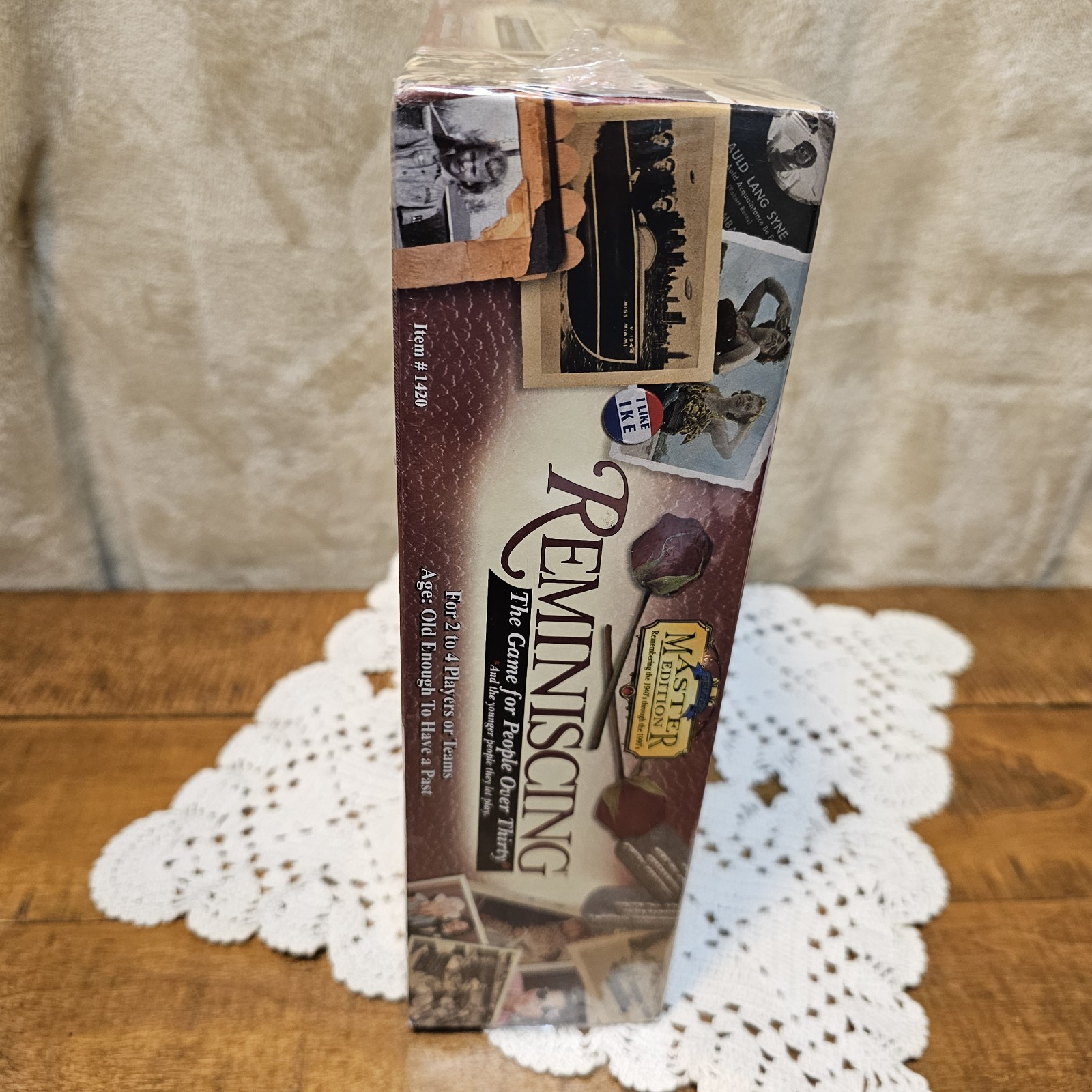 New/Sealed REMINISCING Board Game DELUXE MASTER EDITION 1940s-1990s TDC Games