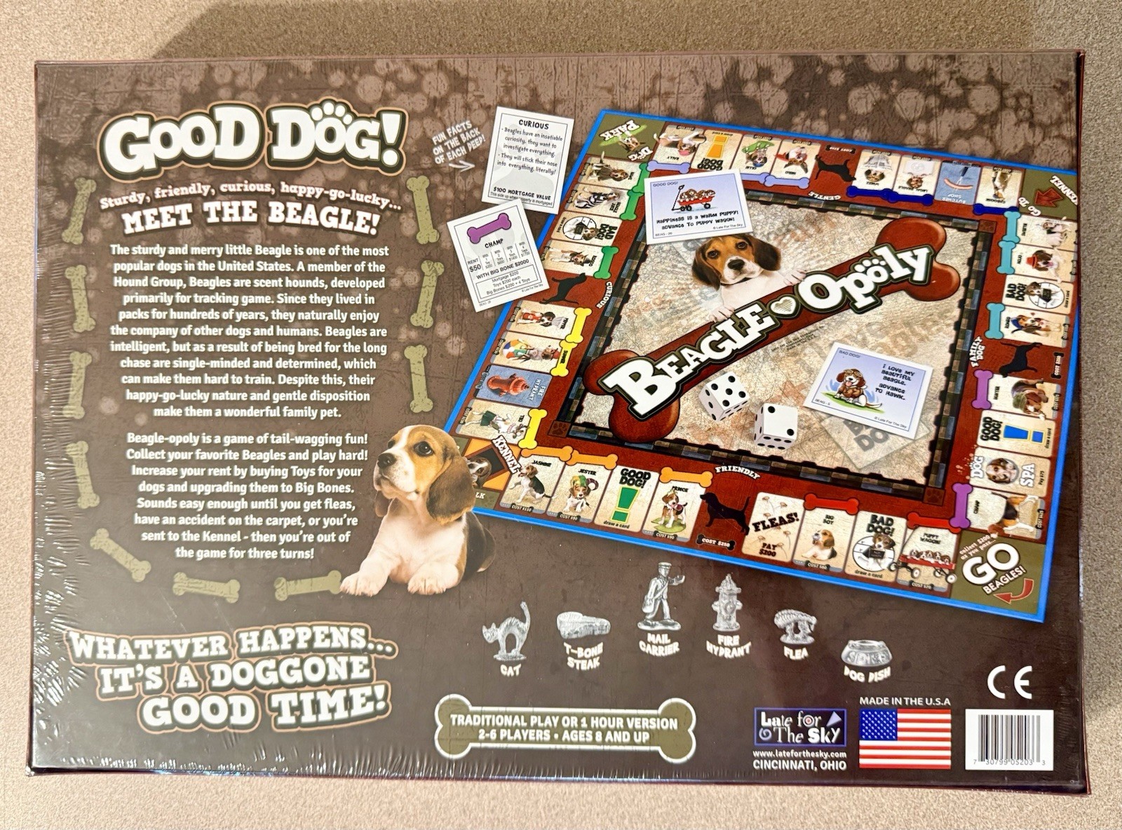 Beagle-Opoly Classic Board Game Dogs Late for the Sky NIB Sealed NEW