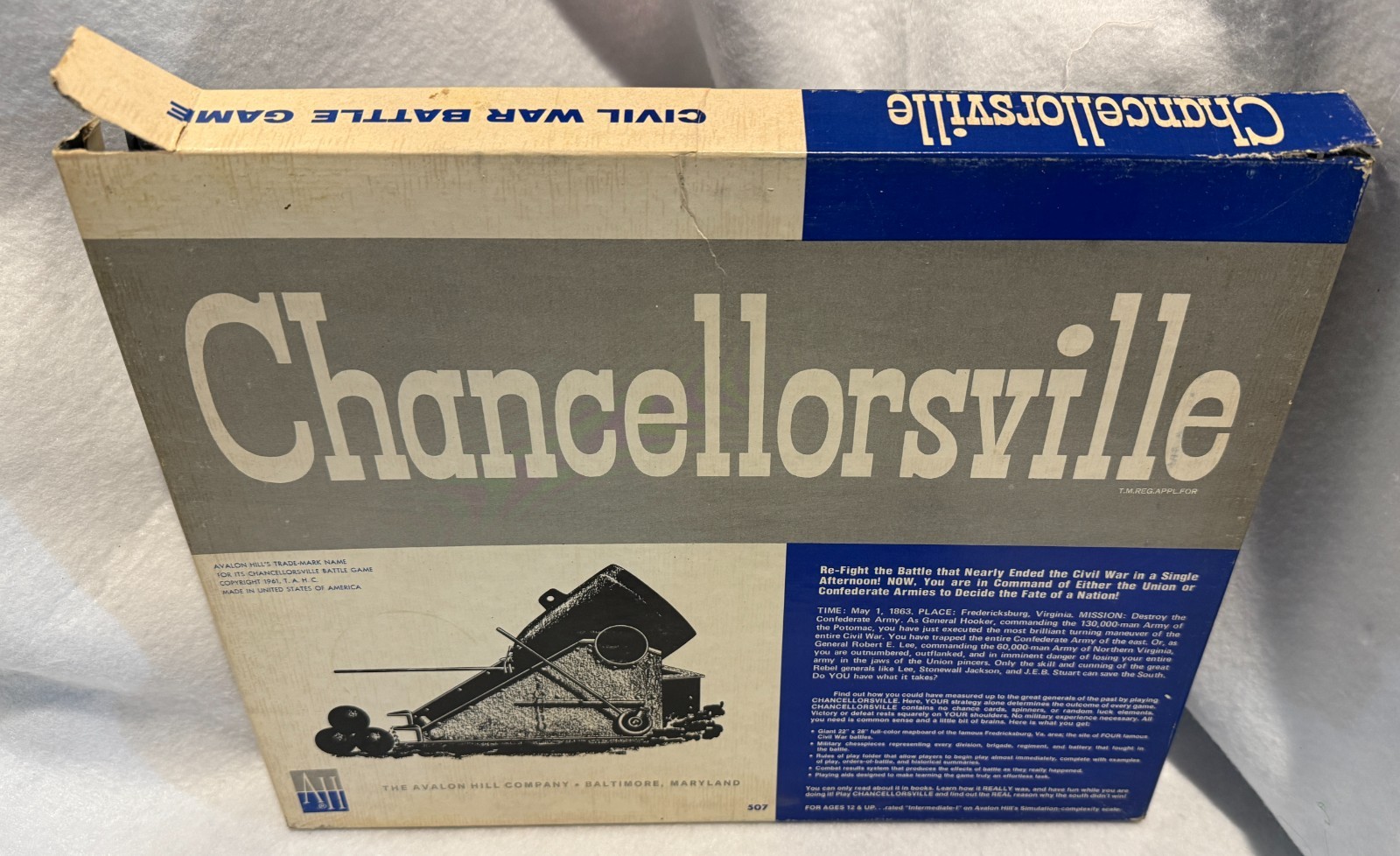 Chancellorsville Board Game LETTER American Civil War Some Unpunched 1974 2nd Ed
