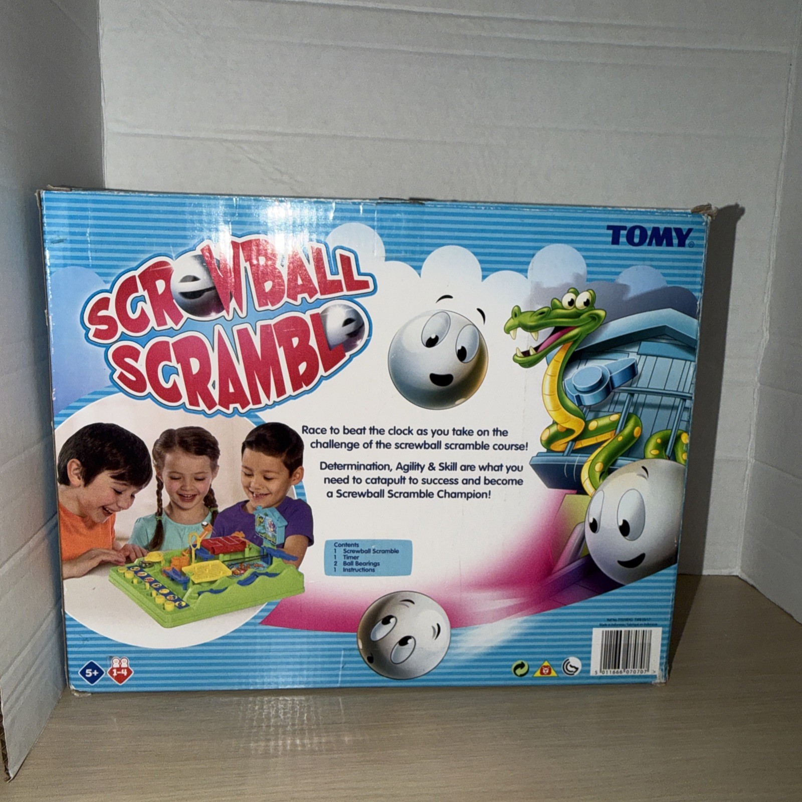 Screwball Scramble Classic Retro Action Board Game by TOMY Complete