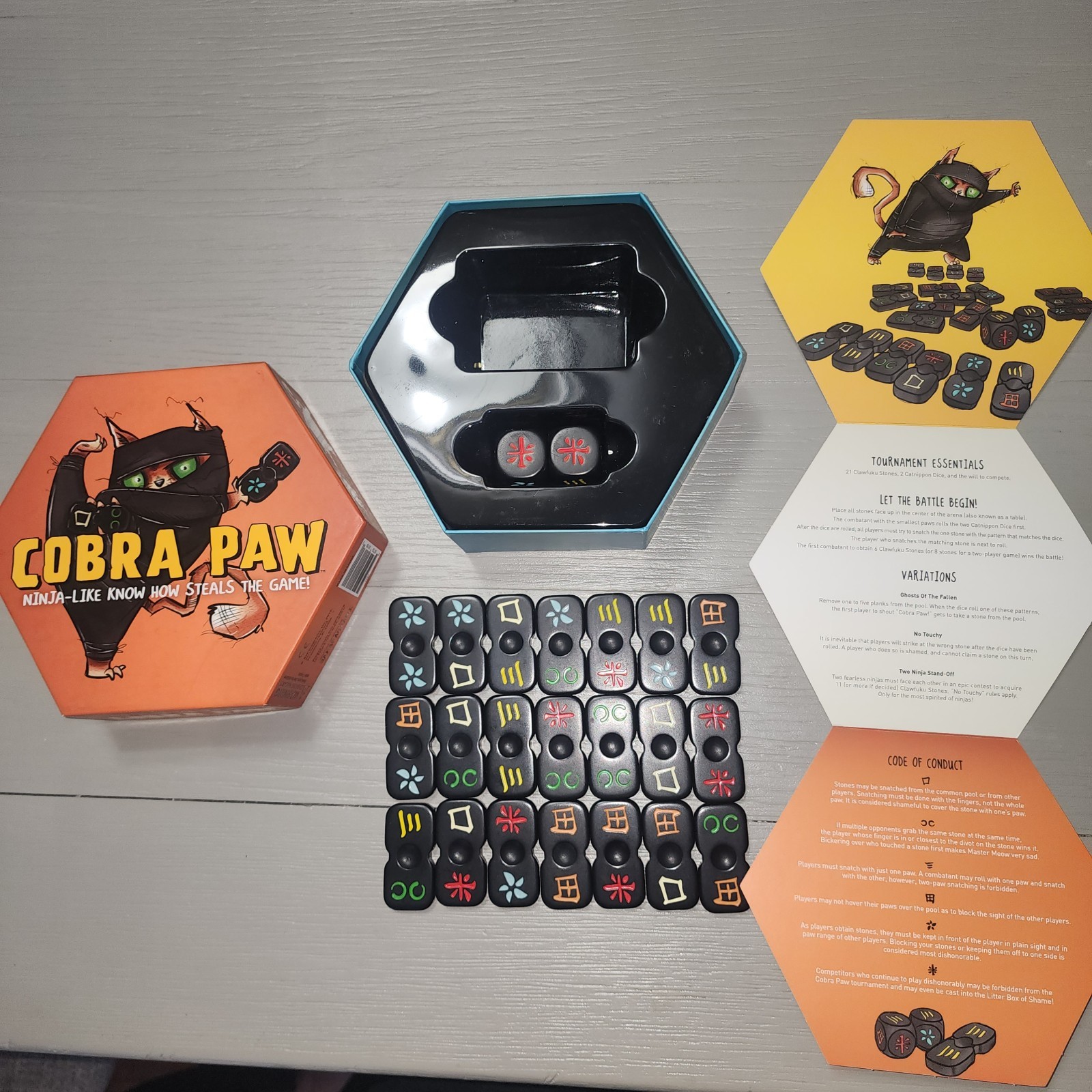 Cobra Paw Game Ninja Tile Stategy Game 100% Complete Excellent Condition