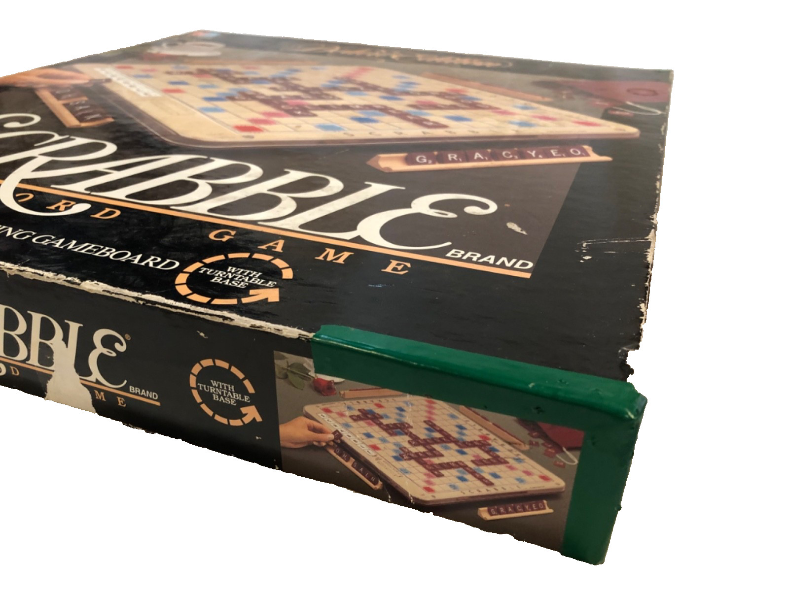 1989 Scrabble Deluxe Edition Rotating Turntable 4034 Board Game complete