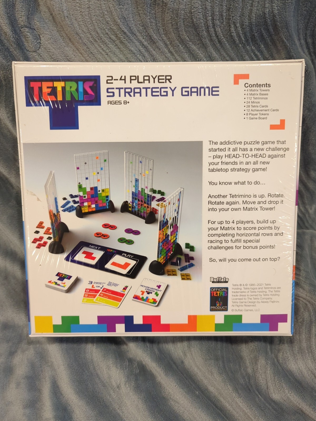 Tetris Head-To-Head Multiplayer Strategy Game 2-4 Players-Classic Game