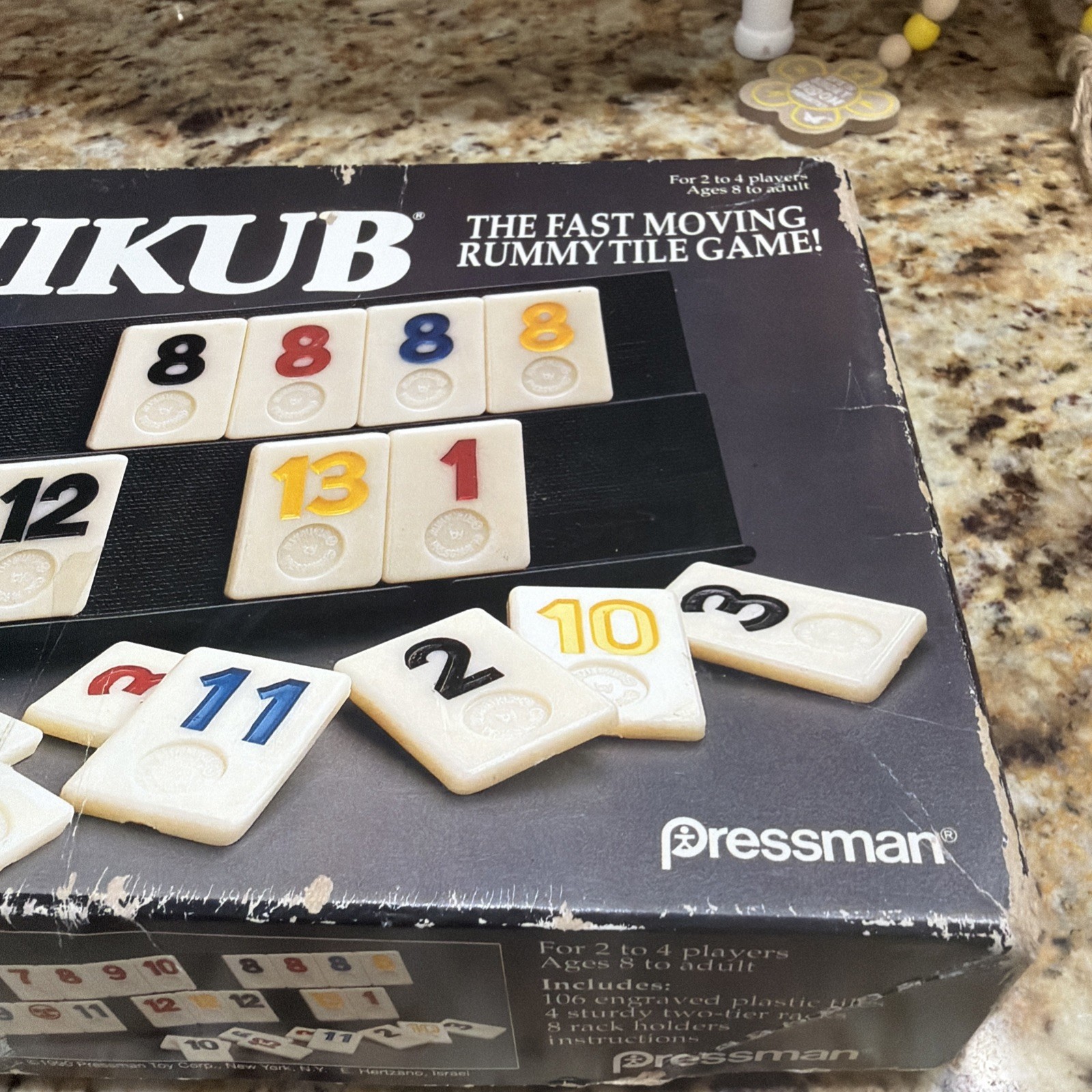 THE ORIGINAL RUMMIKUB RUMMY TILE GAME VINTAGE 1990 PRESSMAN 100% COMPLETE VTG