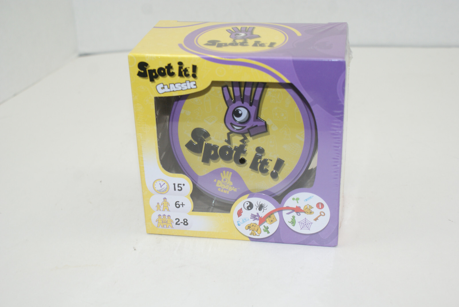 Spot It! Classic Card Game Five Games in One Ages 6 Years and Up 2 to 8 Players