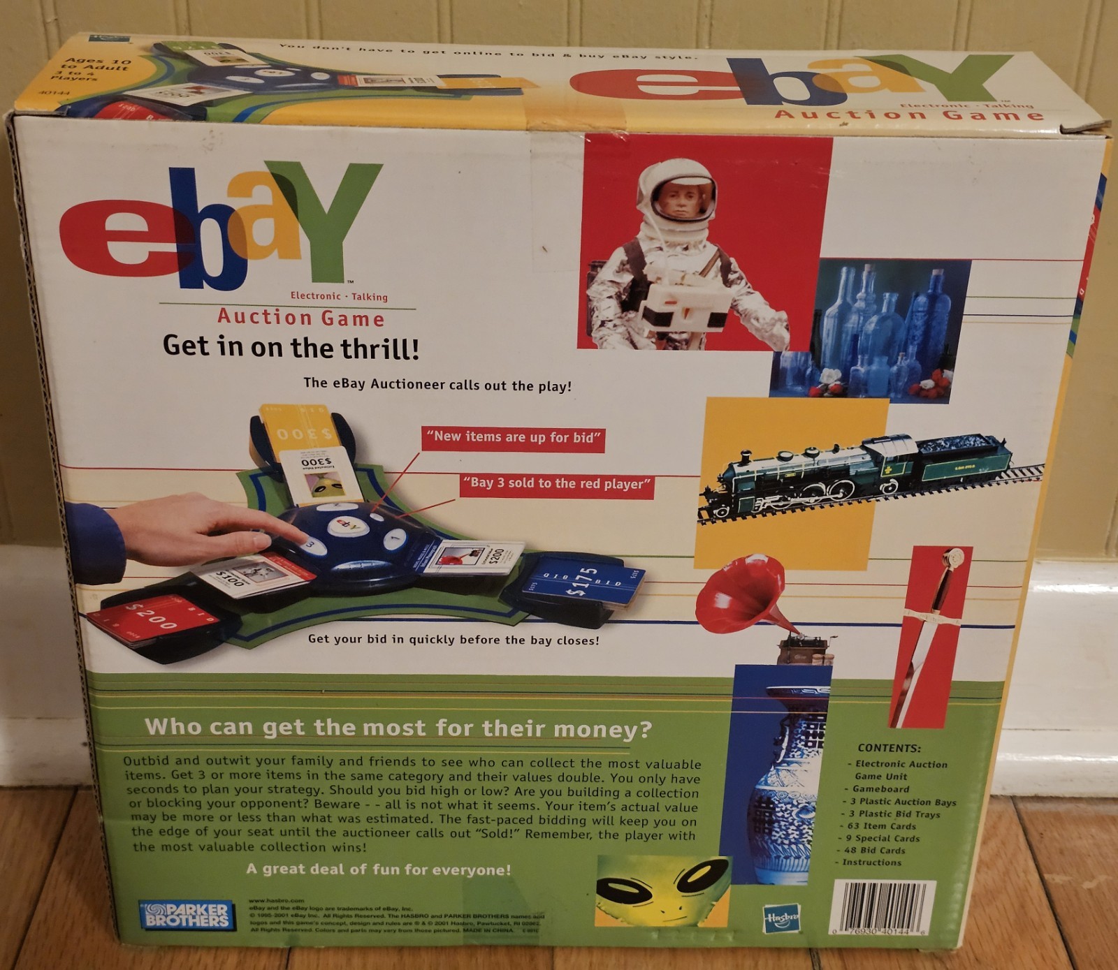 New eBay Auction Electronic Talking Board Auction Game Hasbro 2001 Vintage