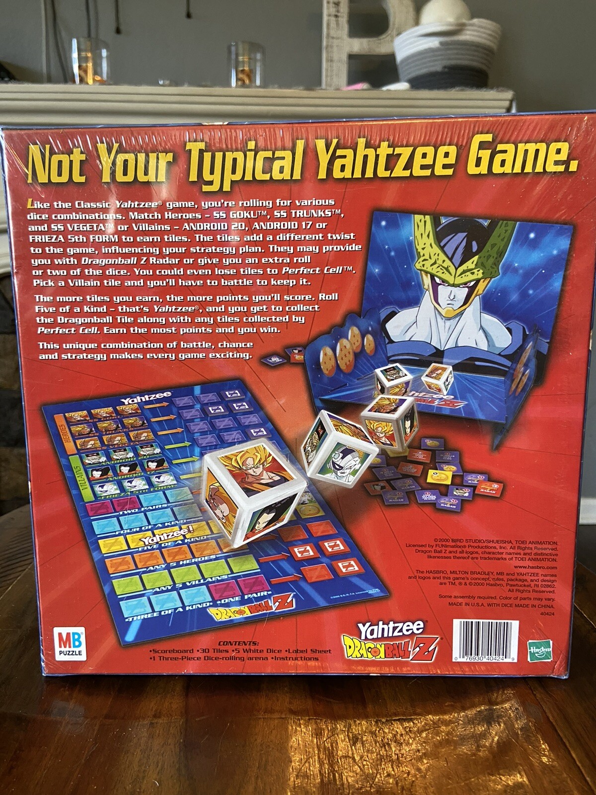 Vintage 2000 Yahtzee DragonBall Z Edition NEW Sealed Game Anime Rare