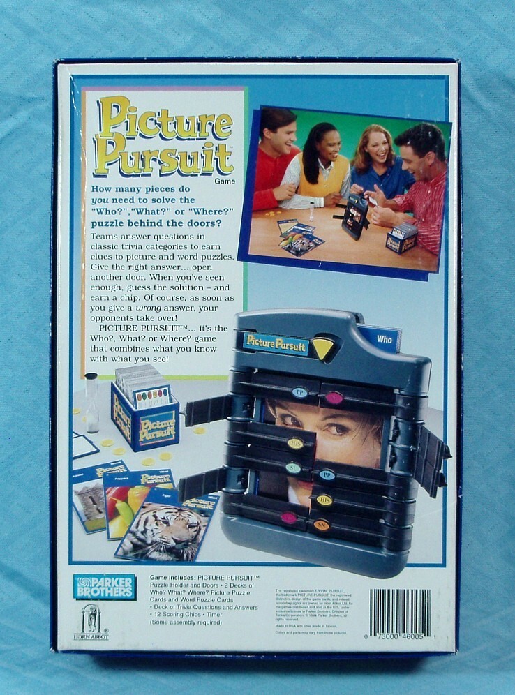 Picture Pursuit Game, Parker Brothers, 1994
