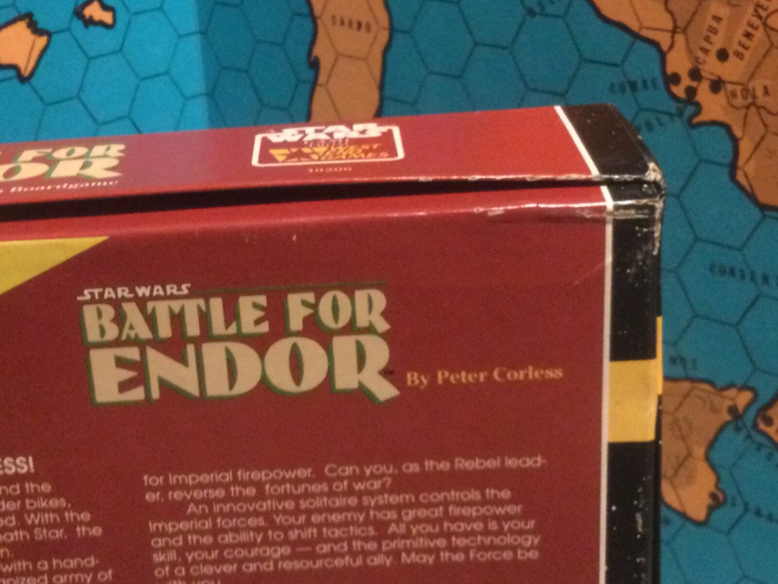 BATTLE FOR ENDOR unpunched West End Games Star Wars Solitaire Sci-Fi 1989