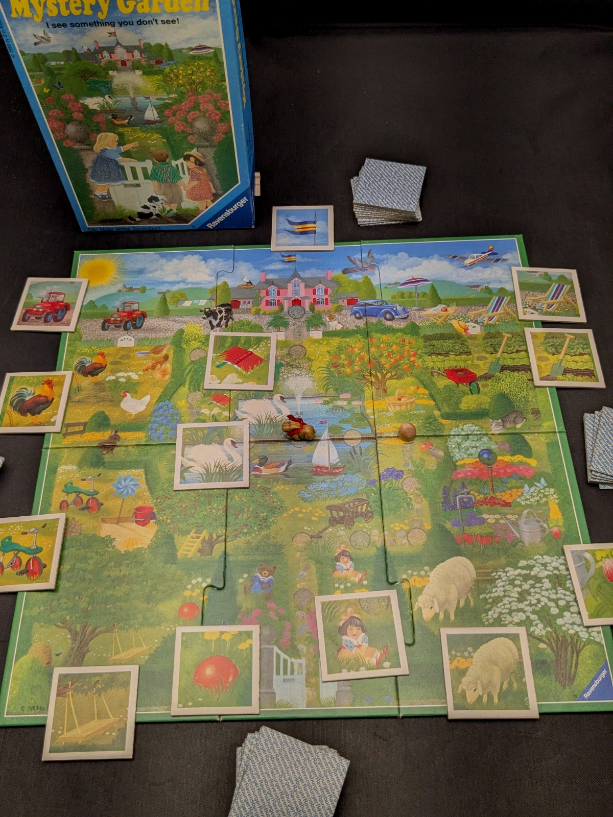 Vintage Ravensburger Mystery Garden Board Game~ 1992~ COMPLETE~ Memory Game