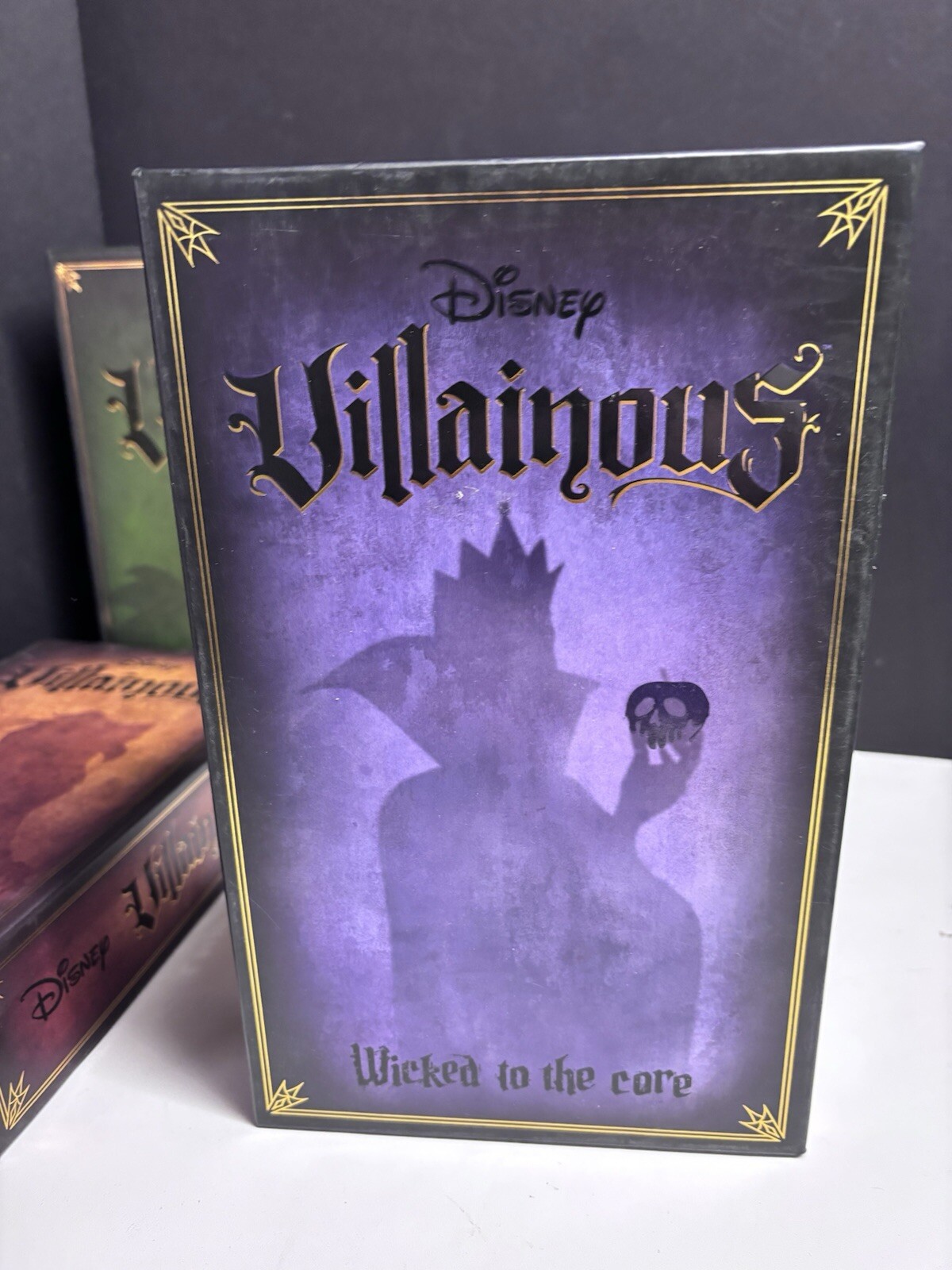 Disney VILLAINOUS Board Game w/2 Expansions (Wicked to the Core, Evil Prepared)