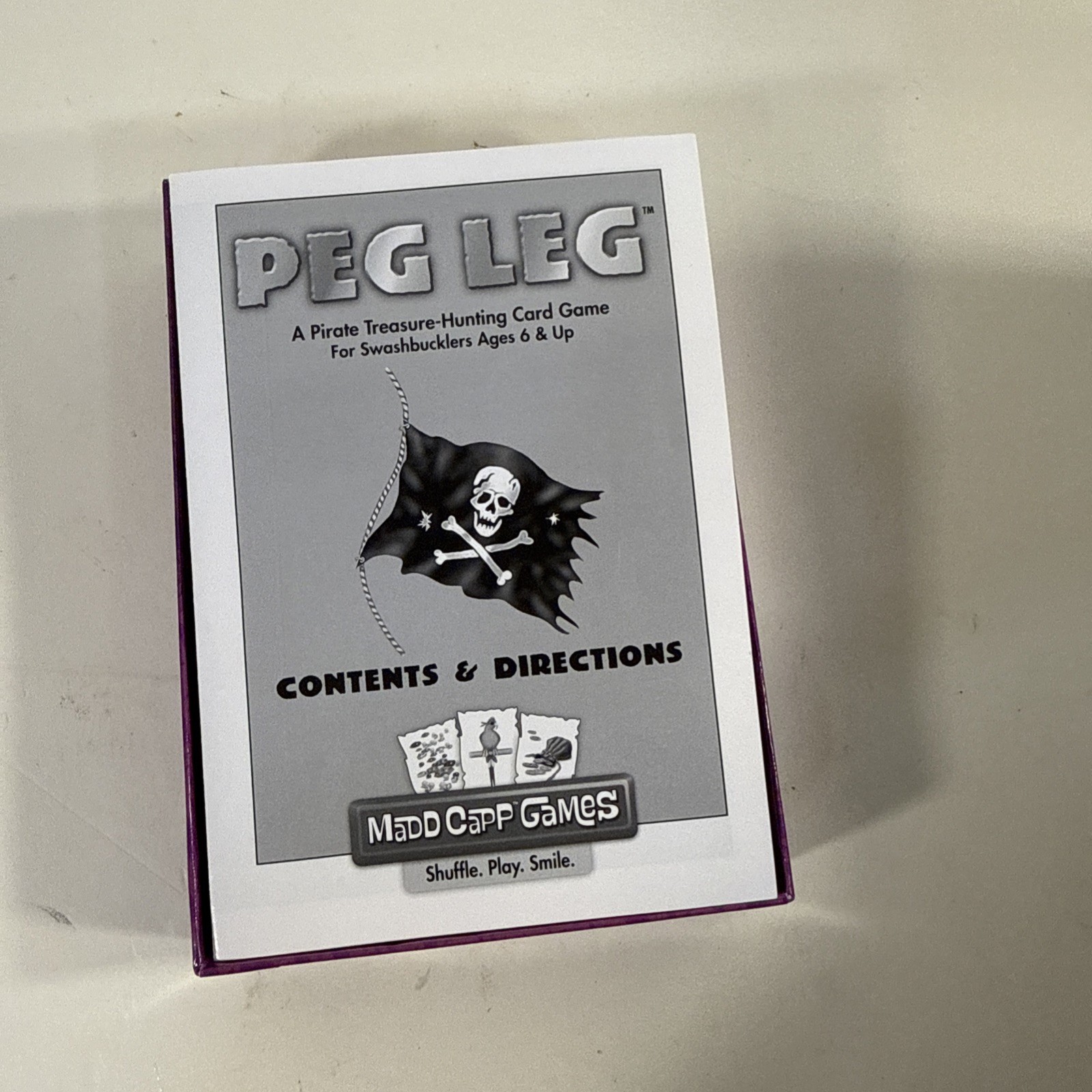 Peg Leg- A Pirate Treasure-Hunting Card Game For Ages 6+ Complete