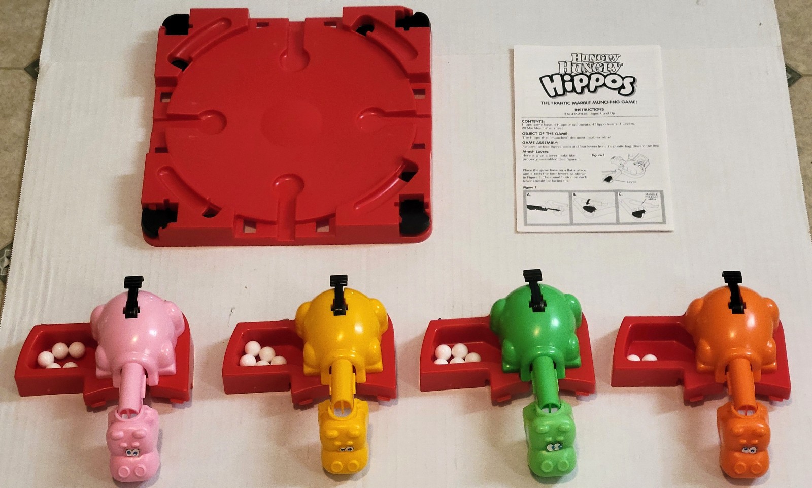 Hungry Hungry Hippos Game Milton Bradley 2005