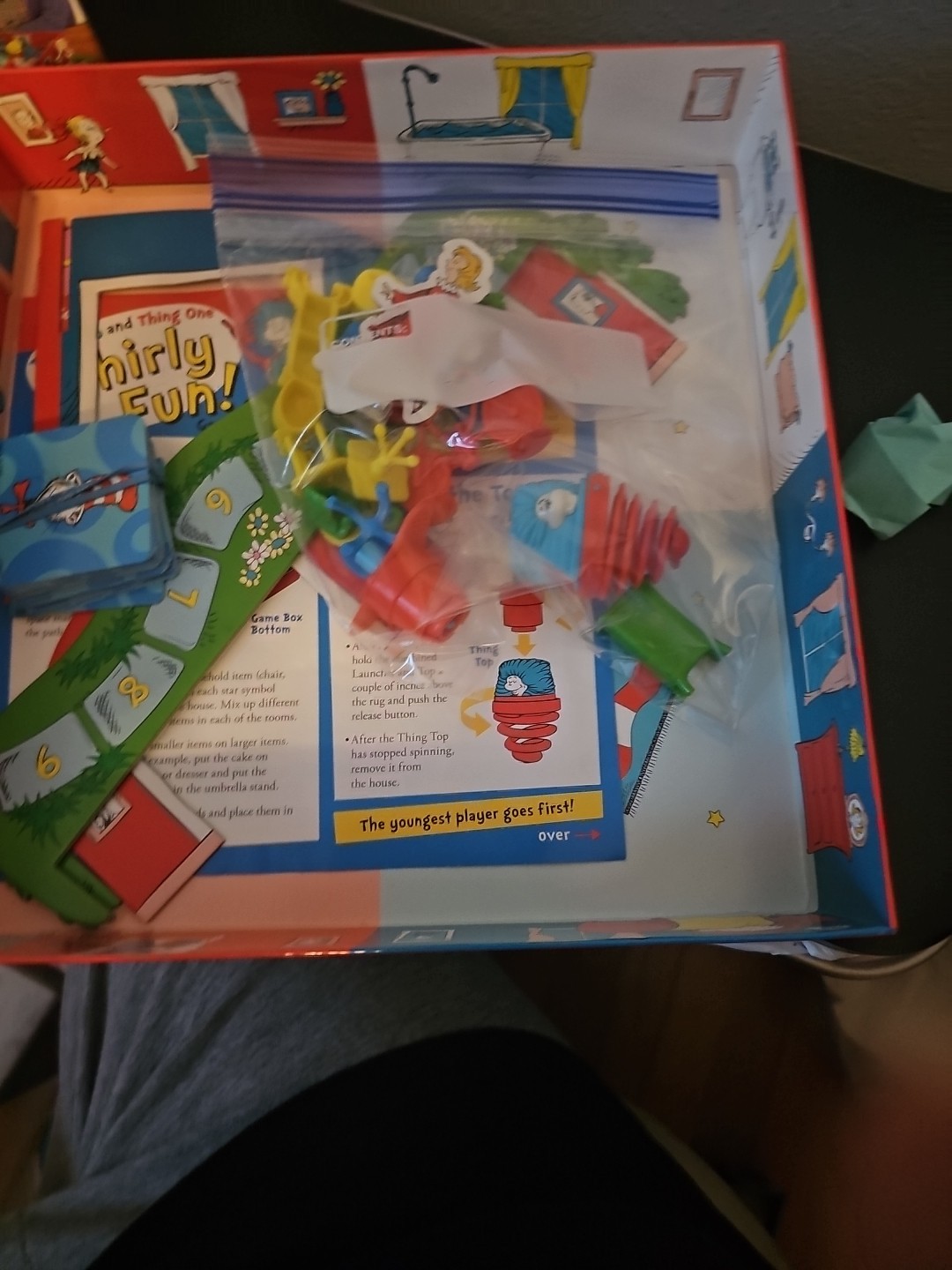Dr. Seuss Whirly Fun Game COMPLETE Wonder Forge 2016 Kids Family Cat in the Hat